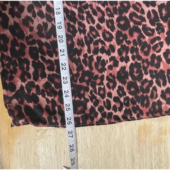 Gigi Parker Top Blouse Burlwood Leopard Boatneck Puffy Long-Sleeve Casual XL NEW - Picture 11 of 12